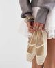 Dolce Vita Dolce Vita Reyes mesh ballet flats in cream-White - 1