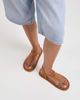 Dolce Vita Dolce Vita Stefan toe loop sandals with gem in tan suede-Neutral - 1
