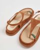 Dolce Vita Dolce Vita Stefan toe loop sandals with gem in tan suede-Neutral - 3