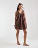 Dolce Vita Dolce Vita Tyrice ankle strap sandals with toe loop in espresso leather-Brown - 3