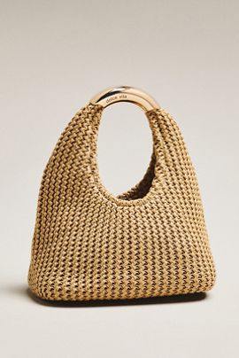 Dolce Vita Eveliser Raffia Mini Slouchy Bag