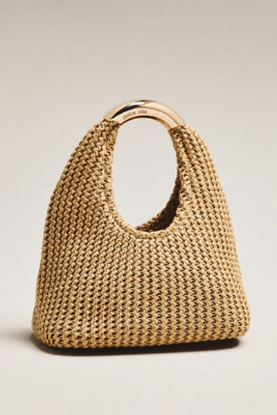 Dolce Vita Eveliser Raffia Mini Slouchy Bag