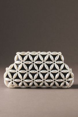 Dolce Vita Marlow Satin Pearl Clutch