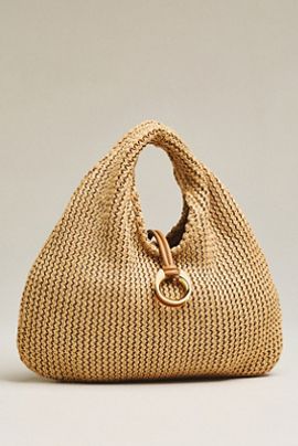 Dolce Vita Martin Raffia Slouchy Bag