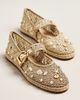 Dolce Vita Ralph Raffia Shell Mary Jane Flats - 1