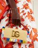 DOLCE&GABBANA 3.5 logo-embellished fringed leather-trimmed raffia shoulder bag - 2
