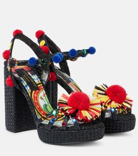 Dolce&Gabbana Dolce&Gabbana 105 embellished raffia sandals