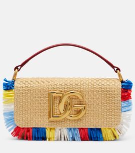 Dolce&Gabbana Dolce&Gabbana 3.5 Small raffia-effect crossbody bag