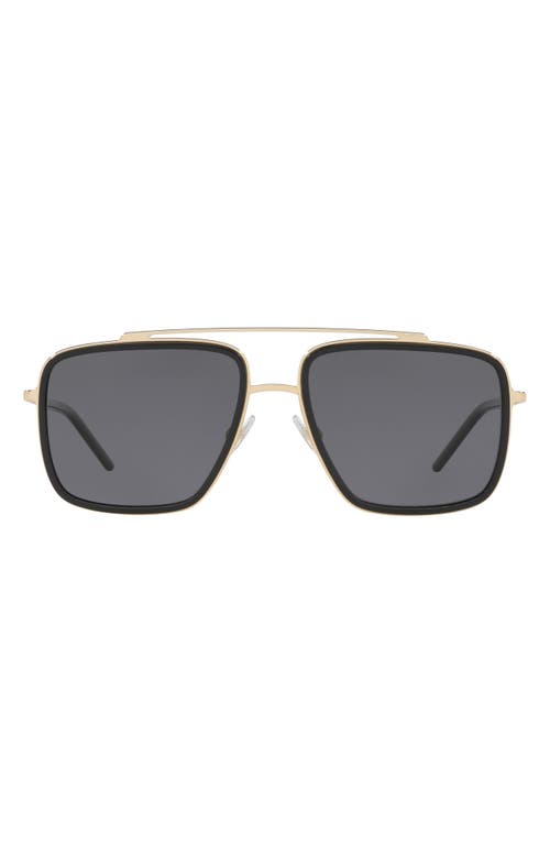 Dolce&Gabbana Dolce&Gabbana 57mm Polarized Navigator Sunglasses