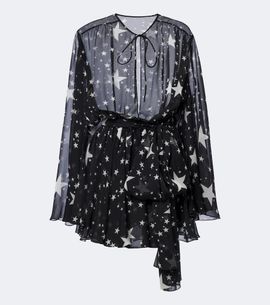 Dolce&Gabbana Dolce&Gabbana Belted printed silk chiffon minidress