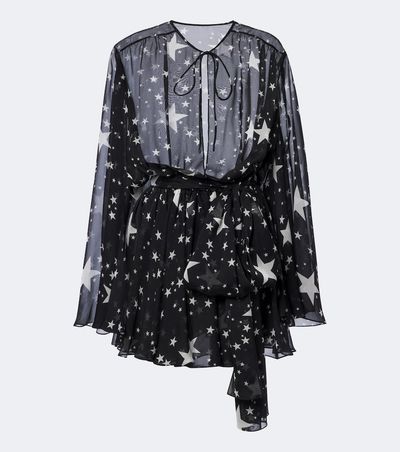 Dolce&Gabbana Dolce&Gabbana Belted printed silk chiffon minidress