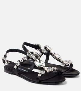 Dolce&Gabbana Dolce&Gabbana Bianca embellished satin sandals