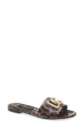 Dolce&Gabbana Dolce&Gabbana Bianca Leopard Slide Sandal