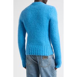 Dolce&Gabbana Dolce&Gabbana Bouclé Effect Mohair & Virgin Wool Blend Sweater