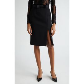 Dolce&Gabbana Dolce&Gabbana Bow Waist Wool Blend Pencil Skirt