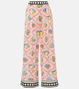 Dolce&Gabbana Dolce&Gabbana Capri printed cotton palazzo pants