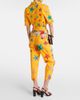 Dolce&Gabbana Dolce&Gabbana Capri printed high-rise cotton tapered pants - 3