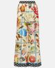 Dolce&Gabbana Dolce&Gabbana Capri printed silk satin palazzo pants - 1