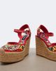 Dolce&Gabbana Dolce&Gabbana Carretto canvas espadrille wedges - 6