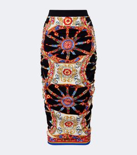 Dolce&Gabbana Dolce&Gabbana Carretto silk-blend midi skirt