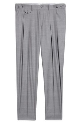 Dolce&Gabbana Dolce&Gabbana Cavallo Pleated Plaid Virgin Wool Pants