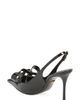 Dolce&Gabbana Dolce&Gabbana Coeur Leather Slingback Pointed Toe Pump - 2