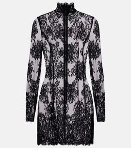 Dolce&Gabbana Dolce&Gabbana Cord floral lace minidress