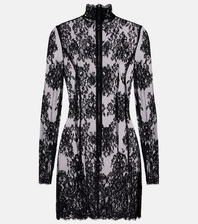 Dolce&Gabbana Dolce&Gabbana Cord floral lace minidress