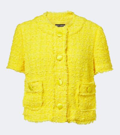 Dolce&Gabbana Dolce&Gabbana Cotton-blend tweet jacket