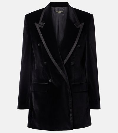 Dolce&Gabbana Dolce&Gabbana Cotton-blend velvet tuxedo jacket
