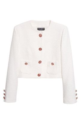 Dolce&Gabbana Dolce&Gabbana Cotton Blend Raschel Tweed Jacket