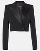 Dolce&Gabbana Dolce&Gabbana Cropped cotton-blend tuxedo jacket - 1