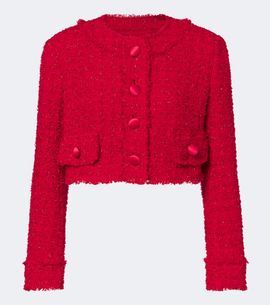 Dolce&Gabbana Dolce&Gabbana Cropped cotton-blend tweed jacket
