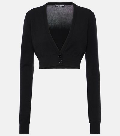 Dolce&Gabbana Dolce&Gabbana Cropped virgin wool cardigan