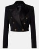 Dolce&Gabbana Dolce&Gabbana Cropped wool and silk-blend jacket - 1