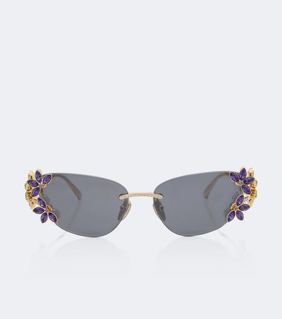 Dolce&Gabbana Dolce&Gabbana Crystal-embellished cat-eye sunglasses