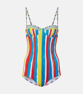 Dolce&Gabbana Dolce&Gabbana Cutout striped swimsuit