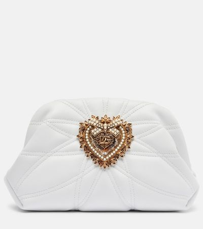 Dolce&Gabbana Dolce&Gabbana Devotion Small embellished leather clutch