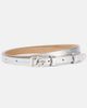 Dolce&Gabbana Dolce&Gabbana DG 10mm metallic leather belt - 1