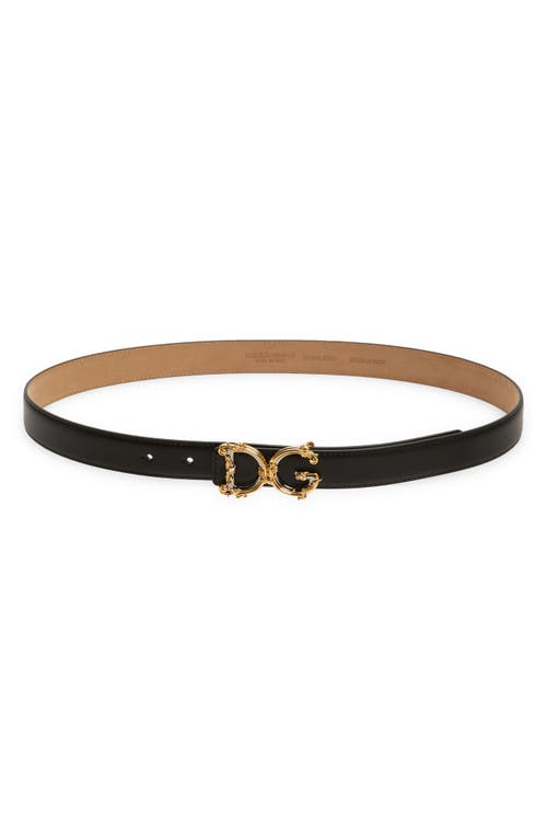Dolce&Gabbana Dolce&Gabbana DG Baroque Buckle Leather Belt