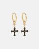Dolce&Gabbana Dolce&Gabbana DG cross embellished hoop earrings - 1