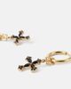 Dolce&Gabbana Dolce&Gabbana DG cross embellished hoop earrings - 4