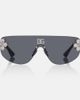 Dolce&Gabbana Dolce&Gabbana DG crystal-embellished aviator sunglasses - 1