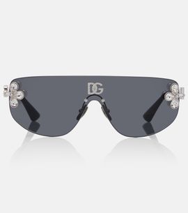 Dolce&Gabbana Dolce&Gabbana DG crystal-embellished aviator sunglasses
