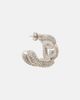 Dolce&Gabbana Dolce&Gabbana DG crystal-embellished hoop earrings - 5