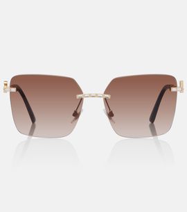 Dolce&Gabbana Dolce&Gabbana DG crystal-embellished square sunglasses