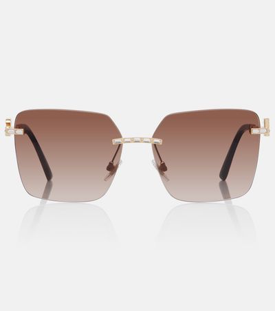 Dolce&Gabbana Dolce&Gabbana DG crystal-embellished square sunglasses