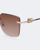 Dolce&Gabbana Dolce&Gabbana DG crystal-embellished square sunglasses - 2