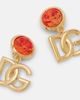 Dolce&Gabbana Dolce&Gabbana DG embellished clip-on earrings - 4
