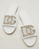 Dolce&Gabbana Dolce&Gabbana DG embellished leather slides - 6